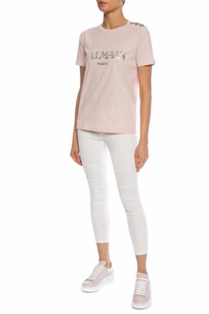 T-shirt z nadrukowanym logo, zdjęcie 2 T-shirt z nadrukowanym logo od Balmain